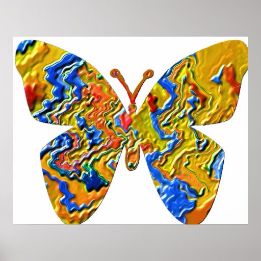 Mariposa exótica impresiones