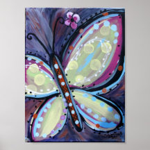 Mariposa feliz poster