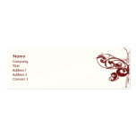 Mariposa - flaca plantillas de tarjetas personales