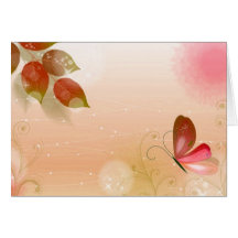 Mariposa fresca 2 felicitaciones