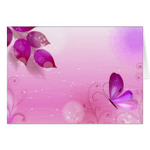 Mariposa fresca 3 felicitación