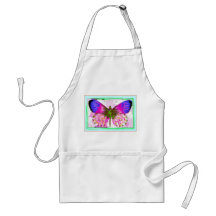 Mariposa hermosa delantal