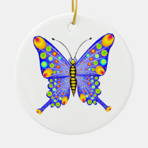 Mariposa maravillosa ornamento para arbol de navidad