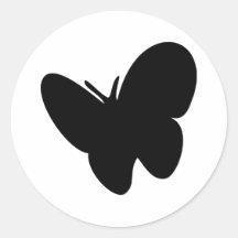 mariposa negra - mariposas pegatina