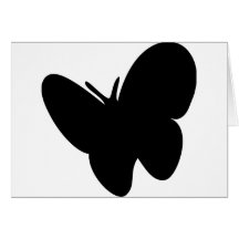 mariposa negra - mariposas tarjeton