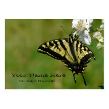 Mariposa personal o tarjeta del contacto comercial tarjeta de negocio