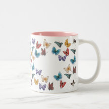 Mariposa-Plantilla Taza