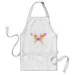 Mariposa psicodélica delantales