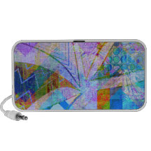 Mariposa púrpura azul enrrollada colorida vibrante mp3 altavoz
