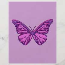 Mariposa púrpura del control tarjetones