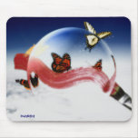 Mariposa que pinta Mousepad Tapete De Raton