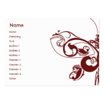 Mariposa - rechoncha tarjetas de negocio