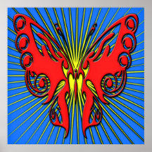 MARIPOSA RETRA POSTER