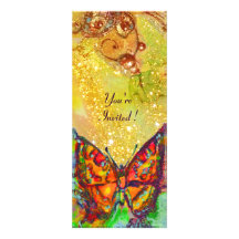MARIPOSA ROJA EN CHISPAS DEL ORO DE BROWN AMARILLO COMUNICADOS PERSONALES 