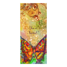 MARIPOSA ROJA EN CHISPAS DEL ORO DE BROWN AMARILLO COMUNICADOS PERSONALES 