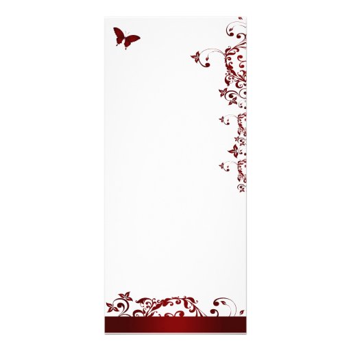 Mariposa roja tarjetas publicitarias