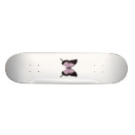 Mariposa rosada y negra grande - personalice patinetas personalizadas