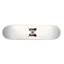 Mariposa rosada y negra grande - personalice patinetas personalizadas