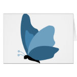 Mariposa simple - azul tarjetón