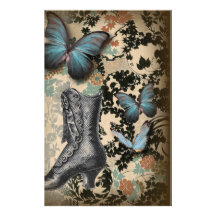 Mariposa sofisticada del zapato del cordón de Parí Papeleria
