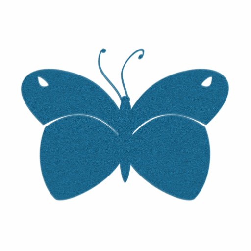 Mariposa texturizada azul esculturas fotograficas