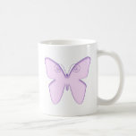 Mariposa violeta taza de café