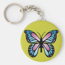 Mariposa viva llavero
