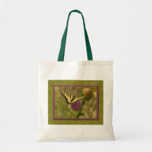 Mariposa y cardo bolsas