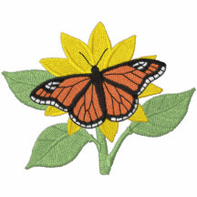 Mariposa y flor