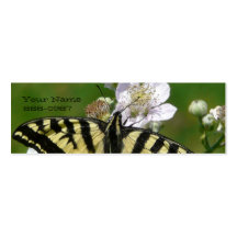 Mariposa y floraciones - tarjeta de visita del dis
