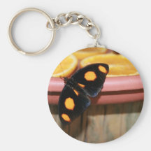 Mariposa y naranjas llaveros personalizados