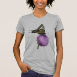mariposa y oruga amarillas del swallowtail camisetas