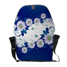 Mariposas 2 de la margarita bolsa messenger