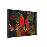 mariposas 3D que vuelan junto Impresiones En Lona Estiradas