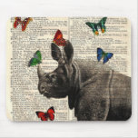 Mariposas alteradas Mousepad del rinoceronte del a