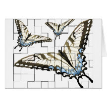 Mariposas artsy tarjeta