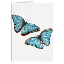 Mariposas artsy tarjeton