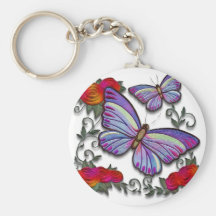 mariposas bordadas llaveros