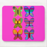 Mariposas coloridas Mousepad Tapetes De Ratón