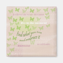 Mariposas de la gratitud imán