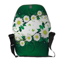 Mariposas de la margarita bolsas messenger