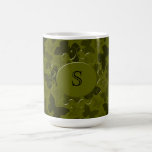 Mariposas del camuflaje taza de café