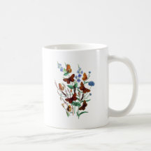 Mariposas del verano taza
