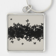 Mariposas elegantes llavero personalizado
