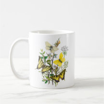 Mariposas hermosas taza