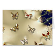 Mariposas Jeweled Tarjetas