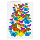 ¡Mariposas! ¡Mariposas! Tarjeta de felicitación