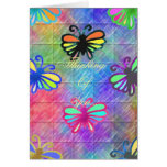 Mariposas que piensan en usted… felicitacion 