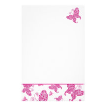 Mariposas rosadas  papeleria de diseño