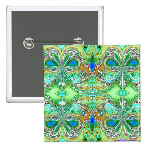 Mariposas verdes y azules pins